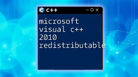Microsoft Visual C++ Redistributable latest supported downloads.
